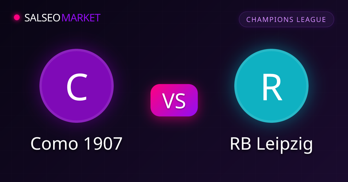 Como 1907 vs RB Leipzig • Champions League